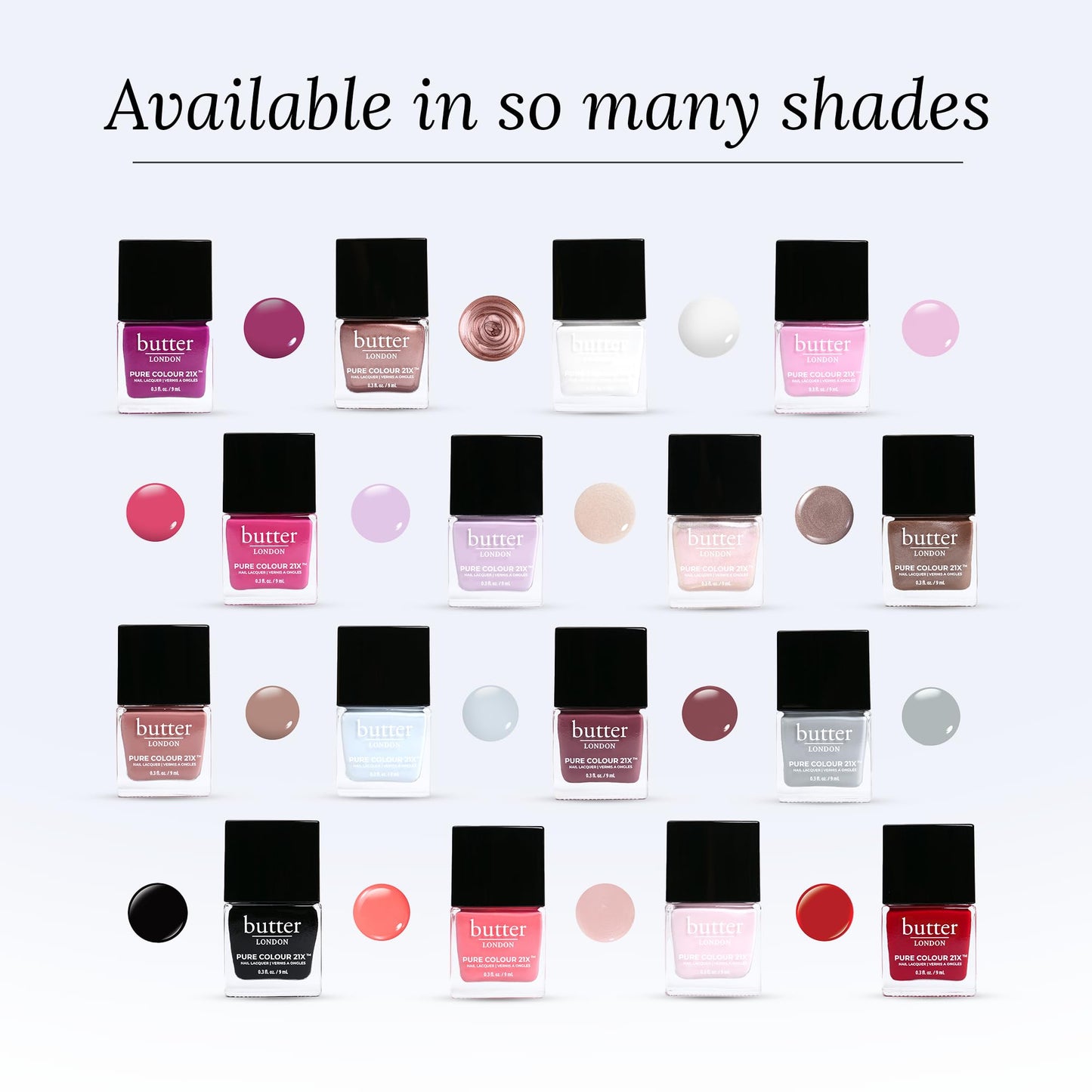 butter LONDON PC21X Nail Lacquer Polish, English Lavender - Fast-Drying, Long Lasting Gel-Like Finish & Chip-Resistant Nail Lacquer Helps Protects & Strengthens Nails - Vegan & Cruelty-Free
