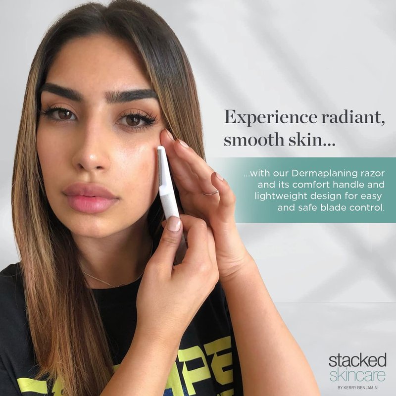 Dermaplaning Replacement Blades - 3 Pack Face Razor Refills for Women | Exfoliating Tool for Peach Fuzz Removal