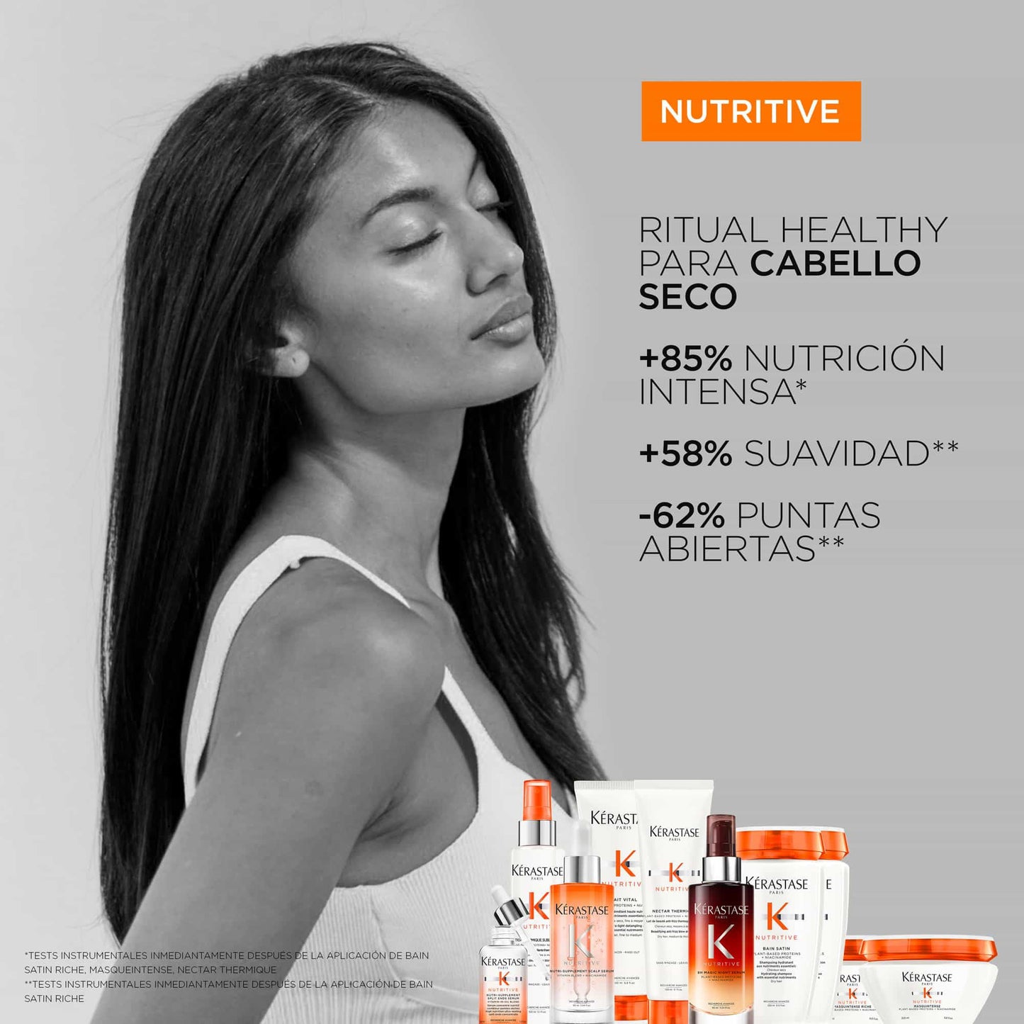 Kerastase Nutritive Lait Vital Hydrating Conditioner For Fine to Medium Dry Hair - Illuminates Shiny Hair and Easily Detangles, With Plant-Based Proteins & Niacinamide, 2.5 Fl Oz, Travel Size