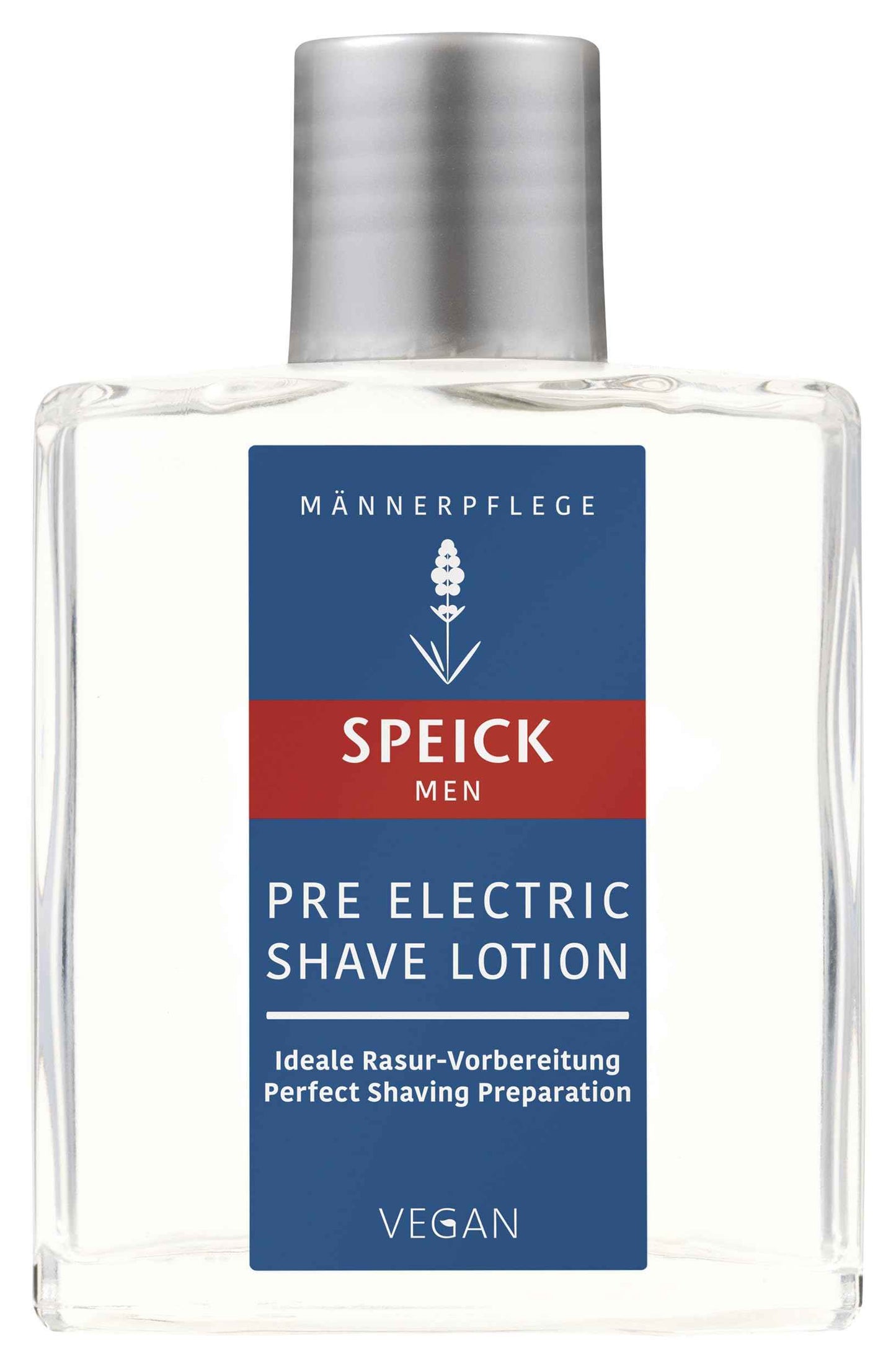 Speick Men Pre Electric Shave Lotion with Relaxing Lavender Oil and a Blend of Essential Oils, Natural Vegan Skin Care, 3.4 Fluid Ounces