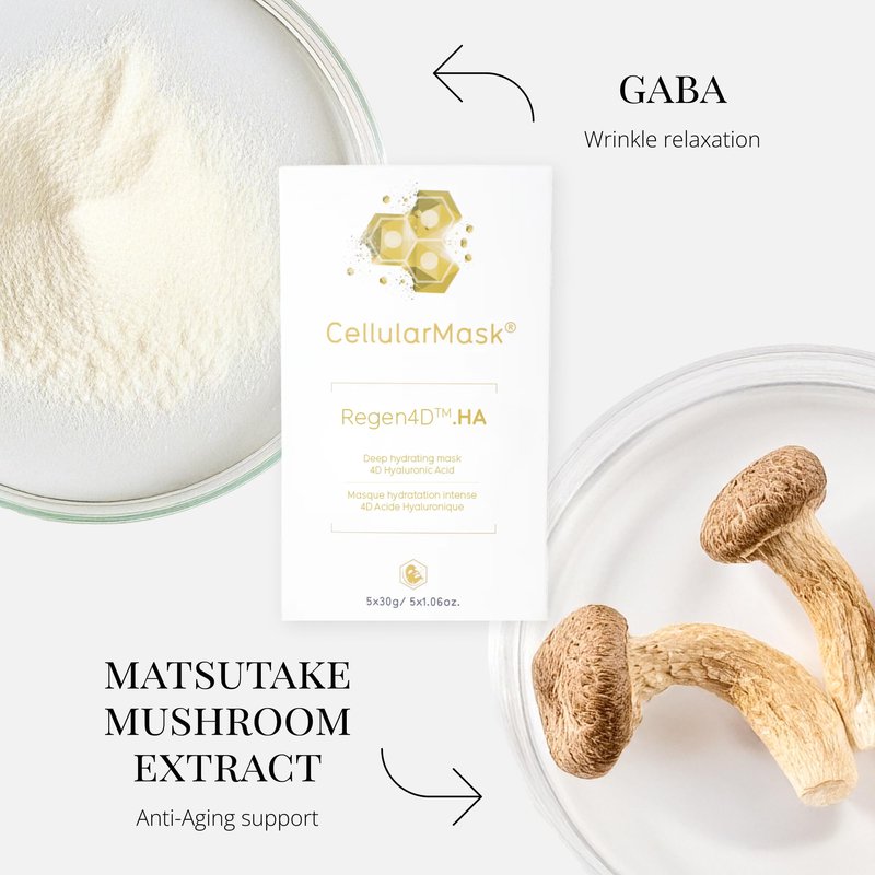 Regen4D New and Improved Cellural Hydrating Mask, Anti Aging Face And Neck Sheet Mask