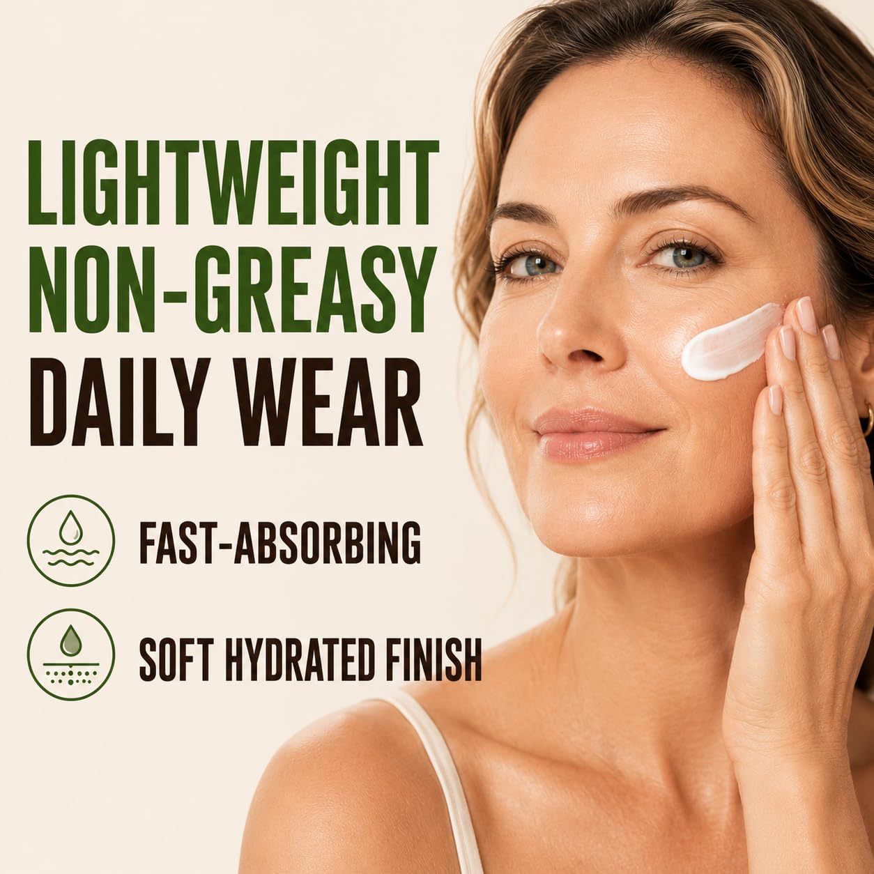 Ayurvedic SPF 30 Face Moisturizer – Rose Eladi Daily Hydrating Cream, Lightweight Non-Greasy Sun Protection for Men & Women, 1.76 Oz – Botanic Rain (Pack of 1)
