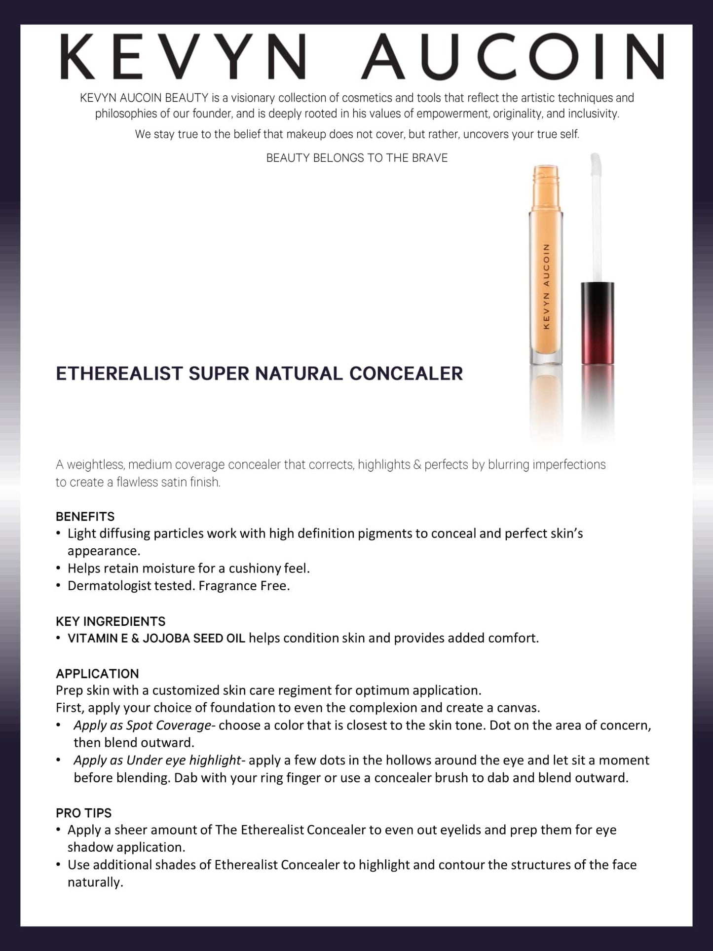 Kevyn Aucoin The Etherealist Super Natural Concealer, EC 03 (Medium) shade: Weightless corrector, multi-use and highlights. Makeup artist go to that blurs imperfections for a flawless finish.