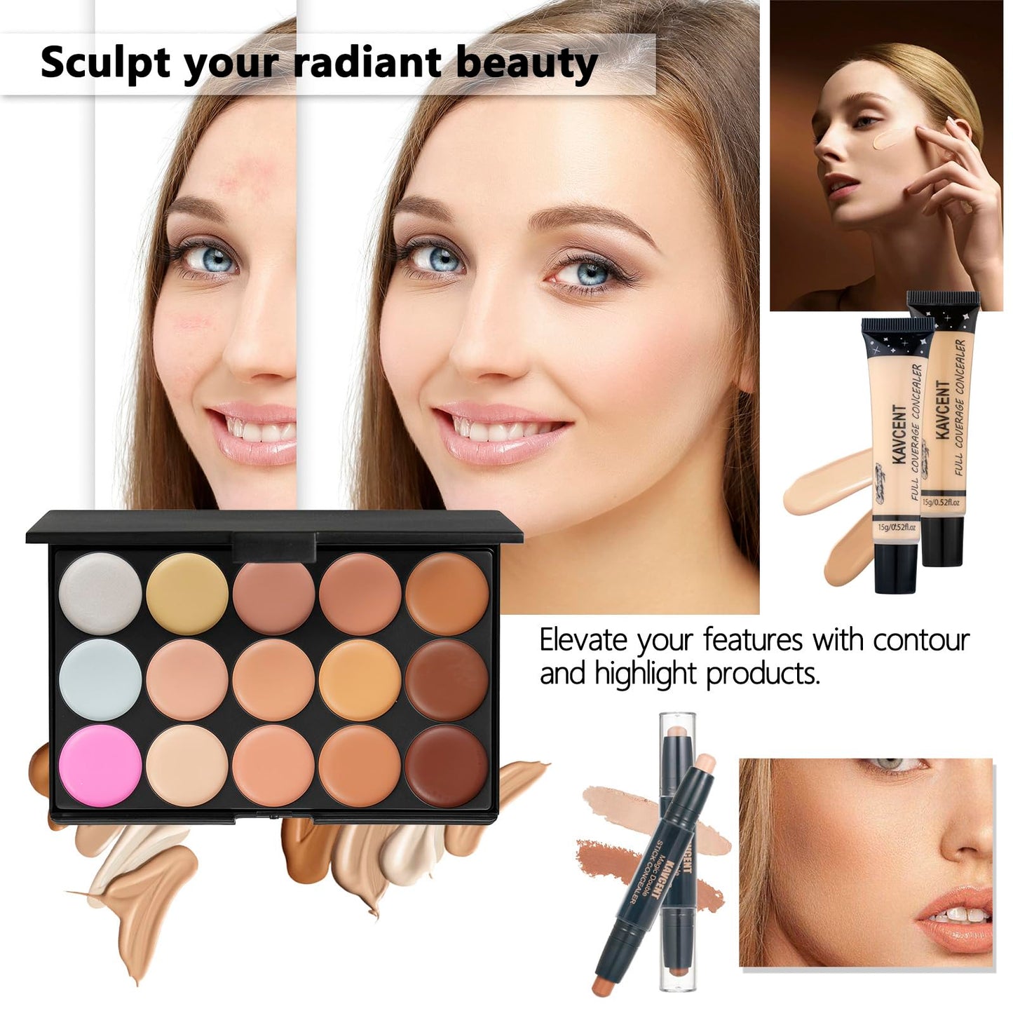Makeup Kits Makeup Kit for Women Full Kit Makeup Sets for Teenagers Teen Girls Foundation Eyeshadow Makeup Bag Makeup Gift Set for Teens Women