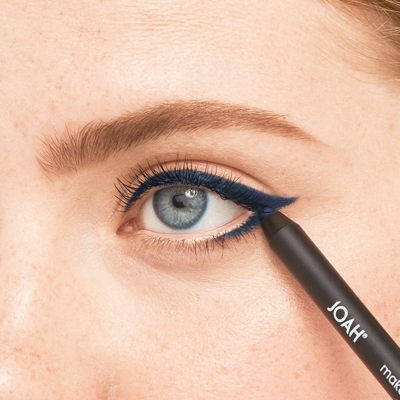 JOAH Make Her Gel-ous Gel Eyeliner with Self-Sharpening Pencil, Waterproof & Long-Lasting Intense Color Definition & Finish, Creamy No-Tug Formula - Deep Blue