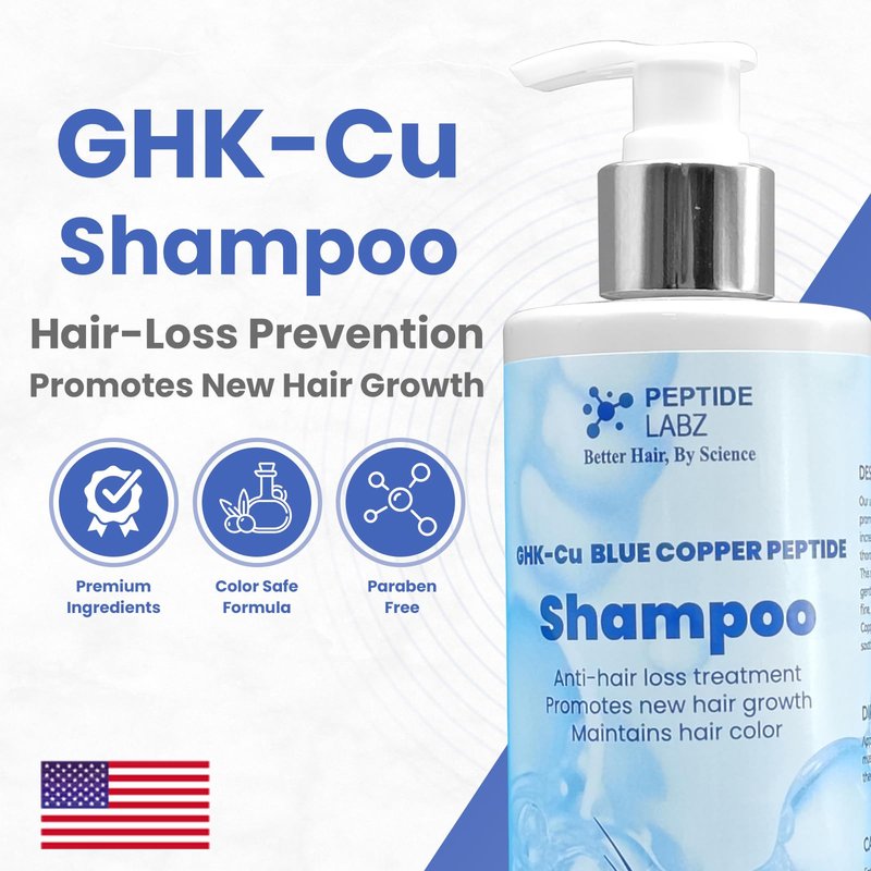 Copper Peptide Shampoo - Anti Hair Loss Shampoo - Promotes New Hair Growth