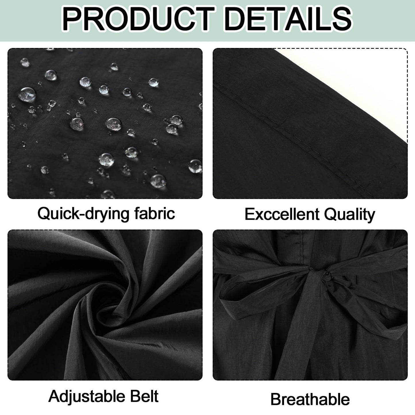 Toulite 6 Pieces Salon Robes Smock for Clients Haircut Cape Hair Salon Client Gown Cape for Women,40 Inches Long (No Pocket)