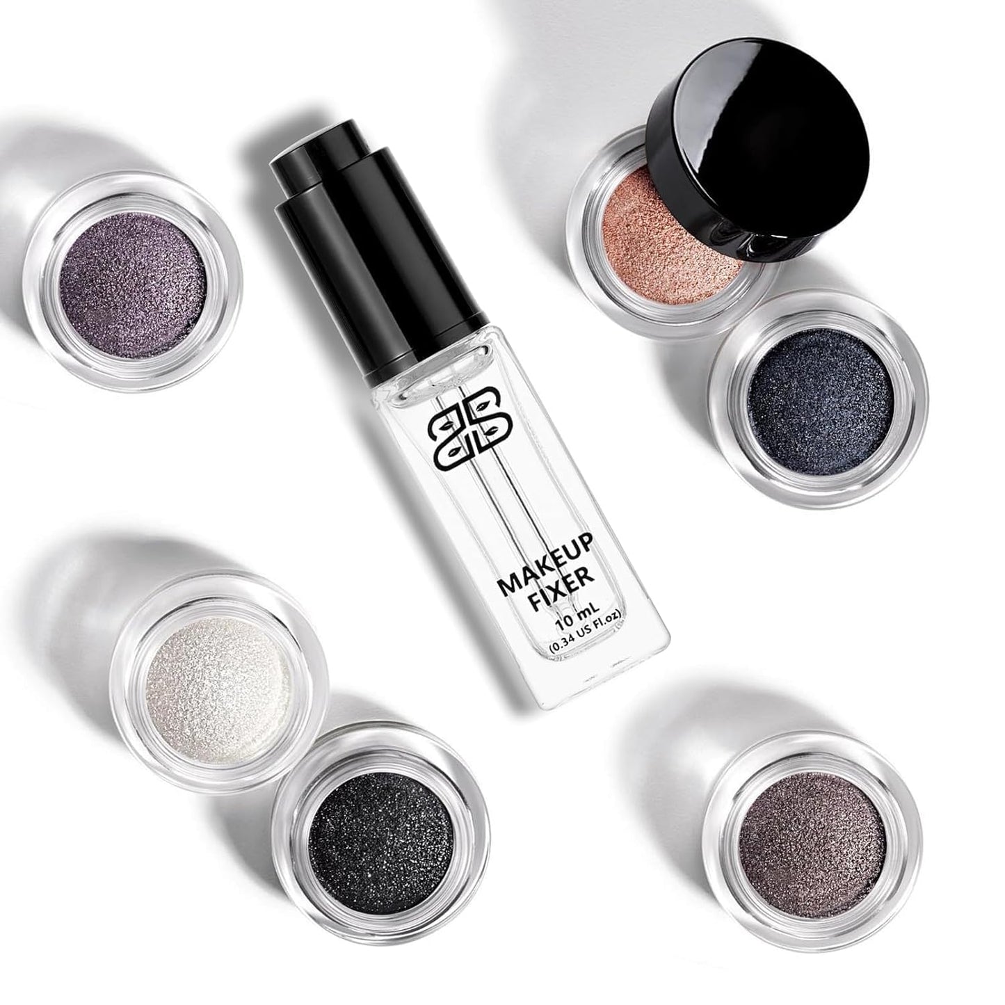 Makeup Fixer Mixing Liquid Cosmetics Eyeshadow Sealant Prolong Makeup Pigment Durability 10ml/0.34 US FL OZ (Black Bottle Cap)
