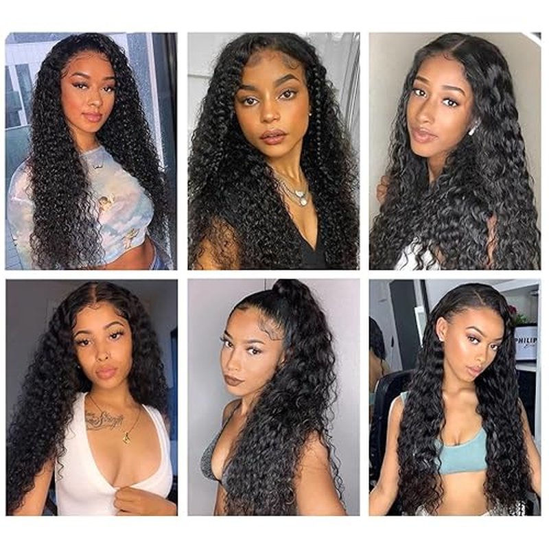 30 30 30 Inch Water Wave Bundles Human Hair Natural Black Color Unprocessed Brazilian Virgin Hair Extensions