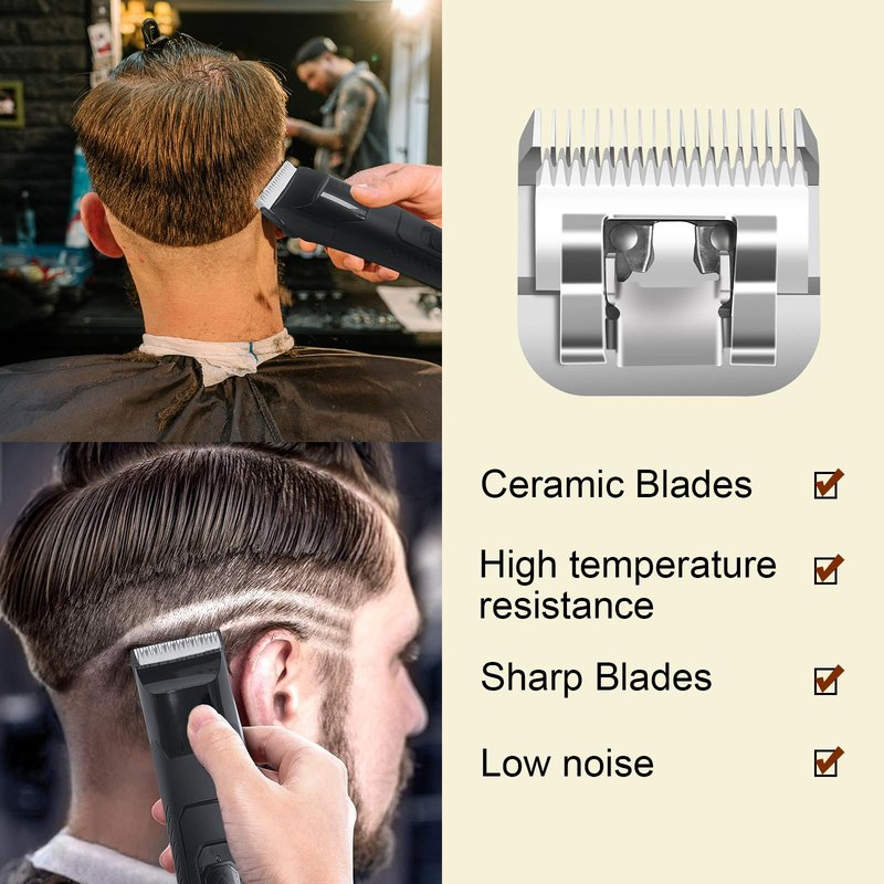 0A Professional Detachable Replacement Ceramic Blades. Compatible with Oster Classic 76/Power Pro/Power-Teq/Star-Teq Clipper. Compatible with Ainds Clippers. Size: 0A, 3/64" Cut Length.
