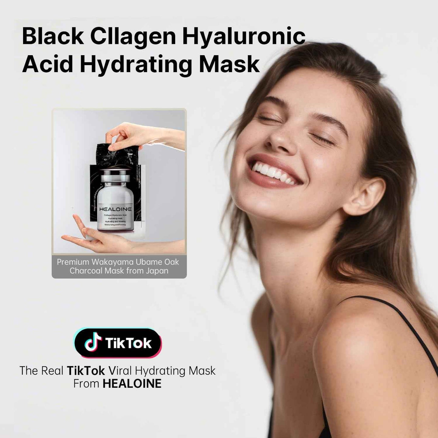 HEALOINE Deep Collagen Face Mask with Hyaluronic Acid, Overnight 500ppm High Concentration Hydrolyzed Collagen Mask, Firming Korean Face Mask for Women 30g*10ea