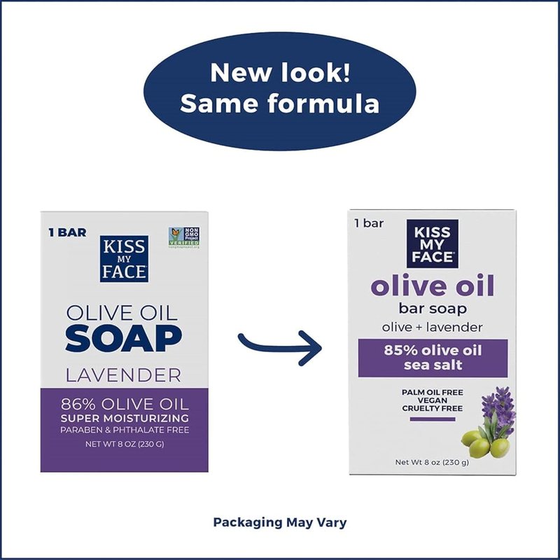 Olive Oil & Lavender Bar Soap - Moisturizing 8 oz | Pack of 5