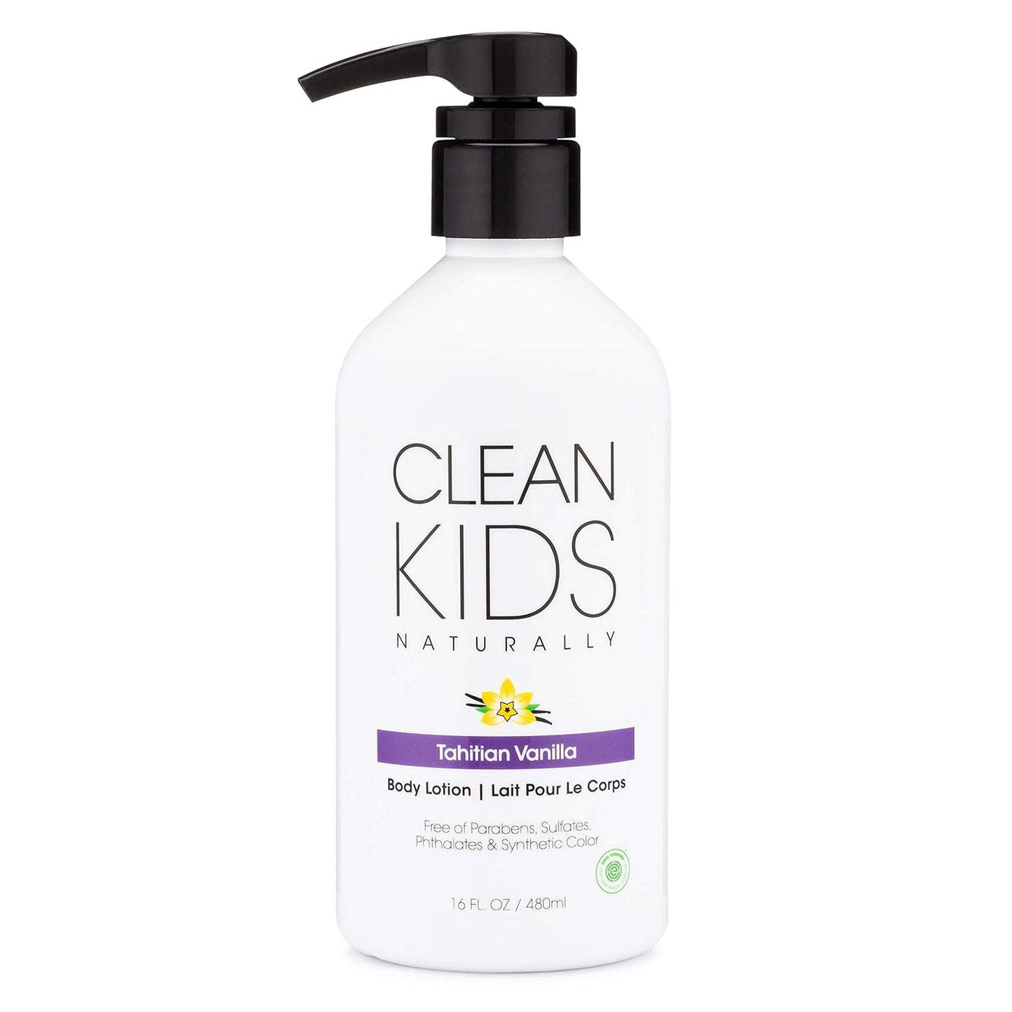 Gabriel Cosmetics Tahitian Vanilla Body Lotion for Kids - EWG Verified, 16oz