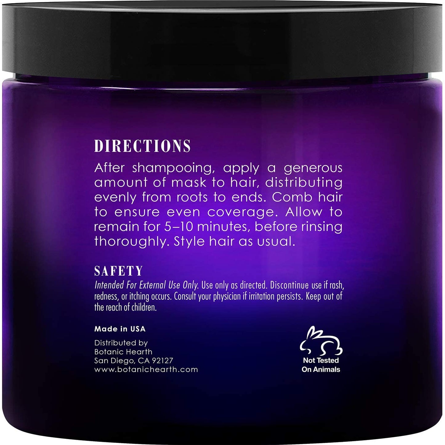 Purple Hair Mask for Blonde, Silver & Gray Hair - Sulfate & Paraben Free | 8 Fl Oz