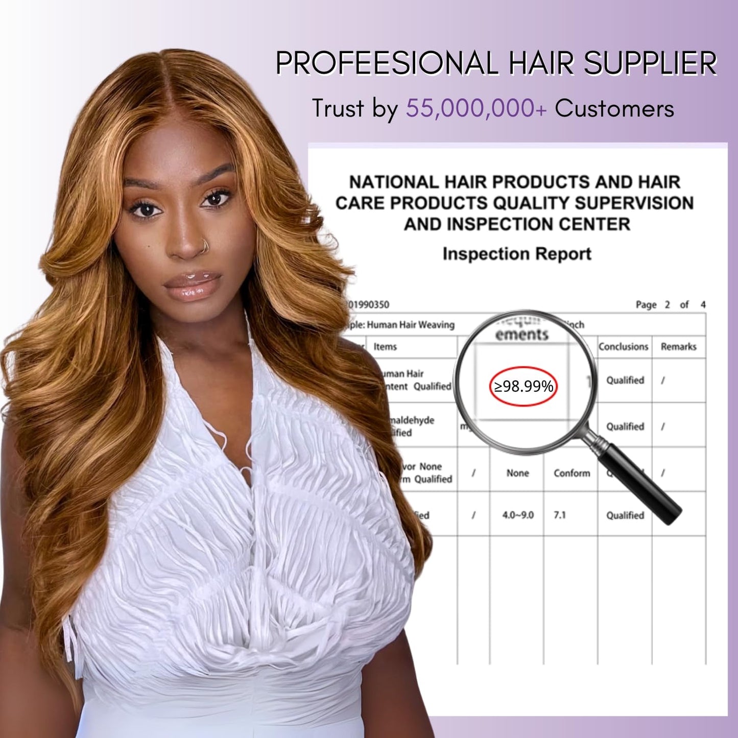 AUROO Highlight Body Wave Closure Honey Blonde Ombre 4x4 Closure Human Hair 16 Inch, Transparent Lace Closure Frontal Pre Plucked with Baby Hair Brazilian 12A Unprocessed Virgin Remy 4/27 Wavy Closure
