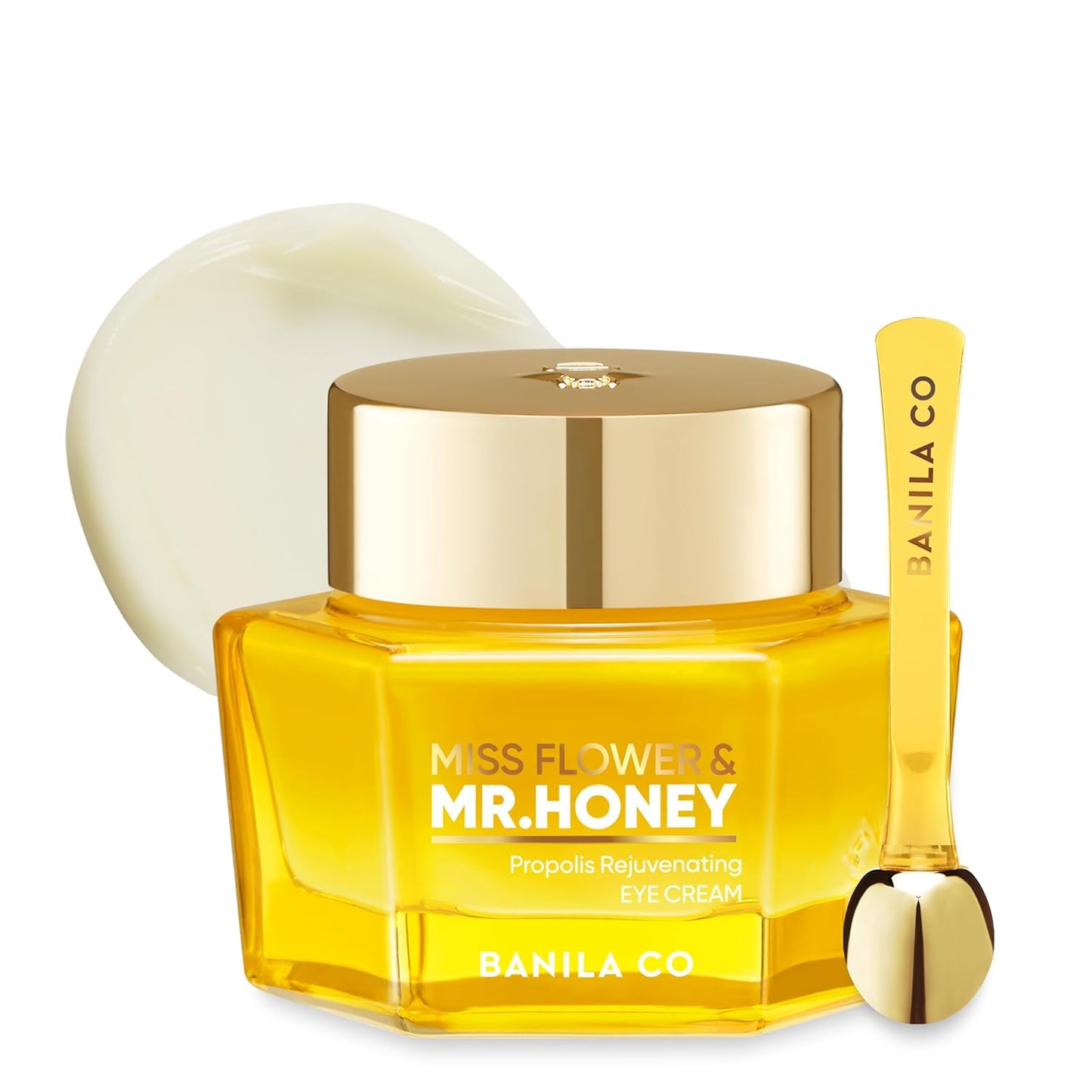 Miss Flower & Mr Honey Propolis Rejuvenating Eye Cream - Nourishing Korean Skincare with Propolis & Royal Jelly | 20 ml