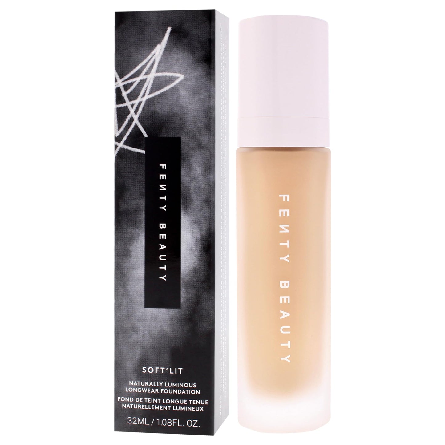 Soft Lit Naturally Luminous Longwear Foundation - 295 Medium Warm Neutral by Fenty Beauty for Women - 1.08 oz Foundation