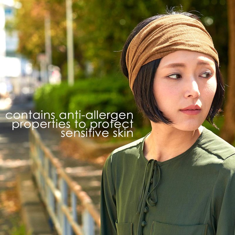 CHARM Womens Linen Head Band Mens Bandana Natural Elastic Hairband Sports Fashion Wrap Burgundy