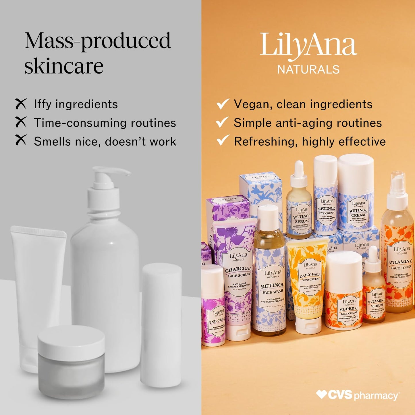 LilyAna Naturals Face and Neck Moisturizer for Women and Men - Moisturizer Face and Neck Cream for Dry Skin and Dark Spots - Rose and Pomegranate Extracts - 1.7oz (Pack of 2)