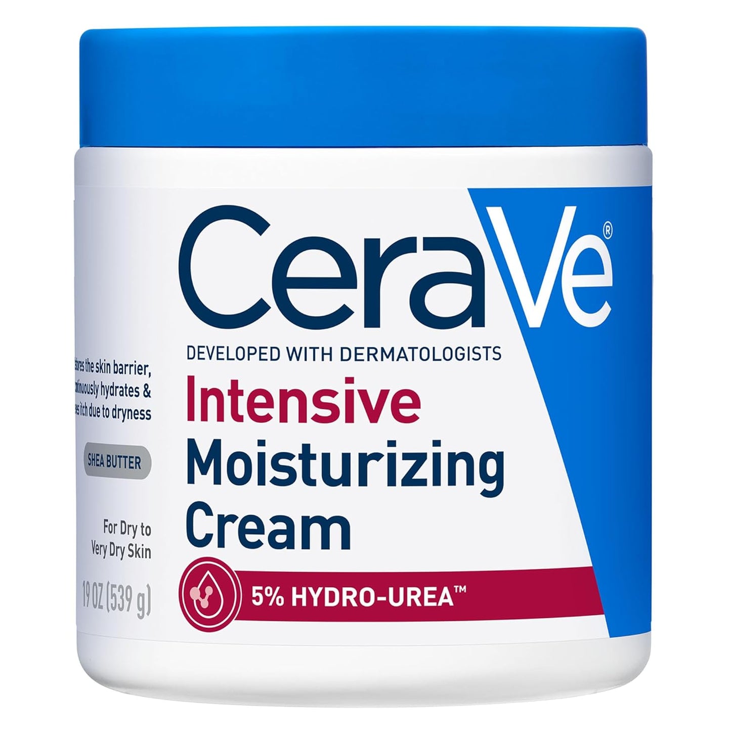 CeraVe Intensive Moisturizing Cream - Fragrance-Free Body Lotion for Extremely Dry Skin, 19oz | 72H Hydration & Skin Barrier Repair