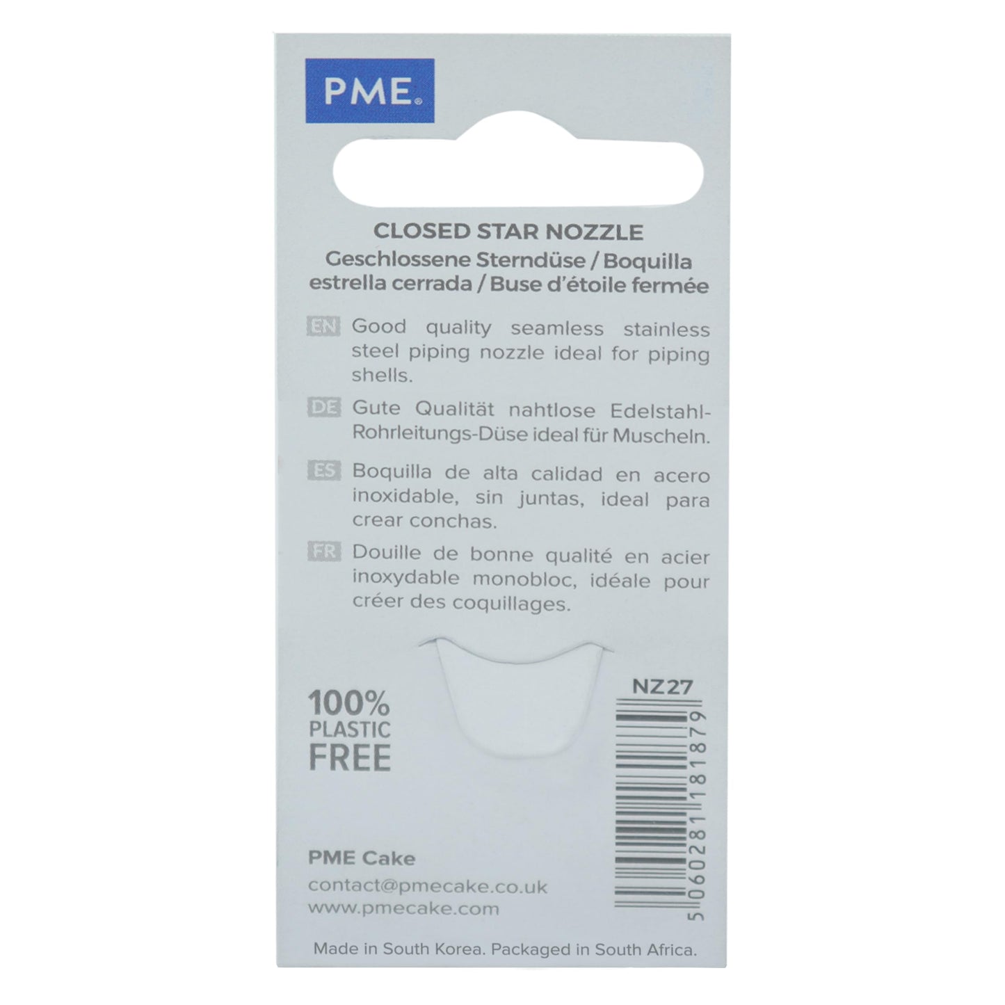 JEM Closed Star Piping Nozzle Decorating Tip #27