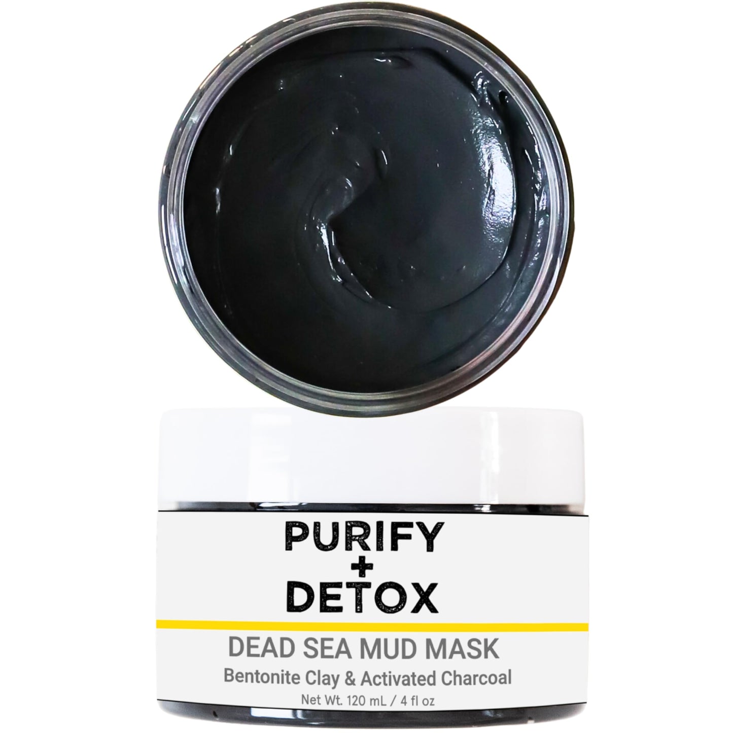 Doppeltree Activated Charcoal Mud Mask with Bentonite Clay for Men and Women - Toning Treatment to Manage Blackheads and Minimize Pores for Clearer Skin - Ideal for Acne-Prone, Oily & Combination Skin