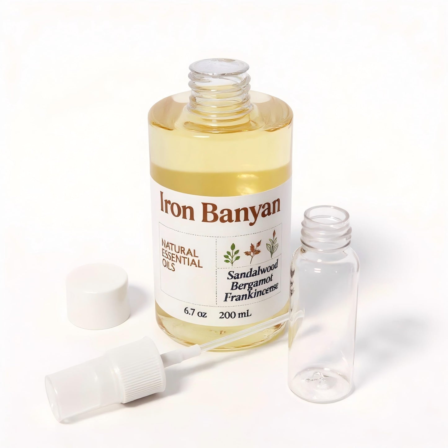 Iron Banyan Sandalwood Bergamot Frankincense Oil 200ml
