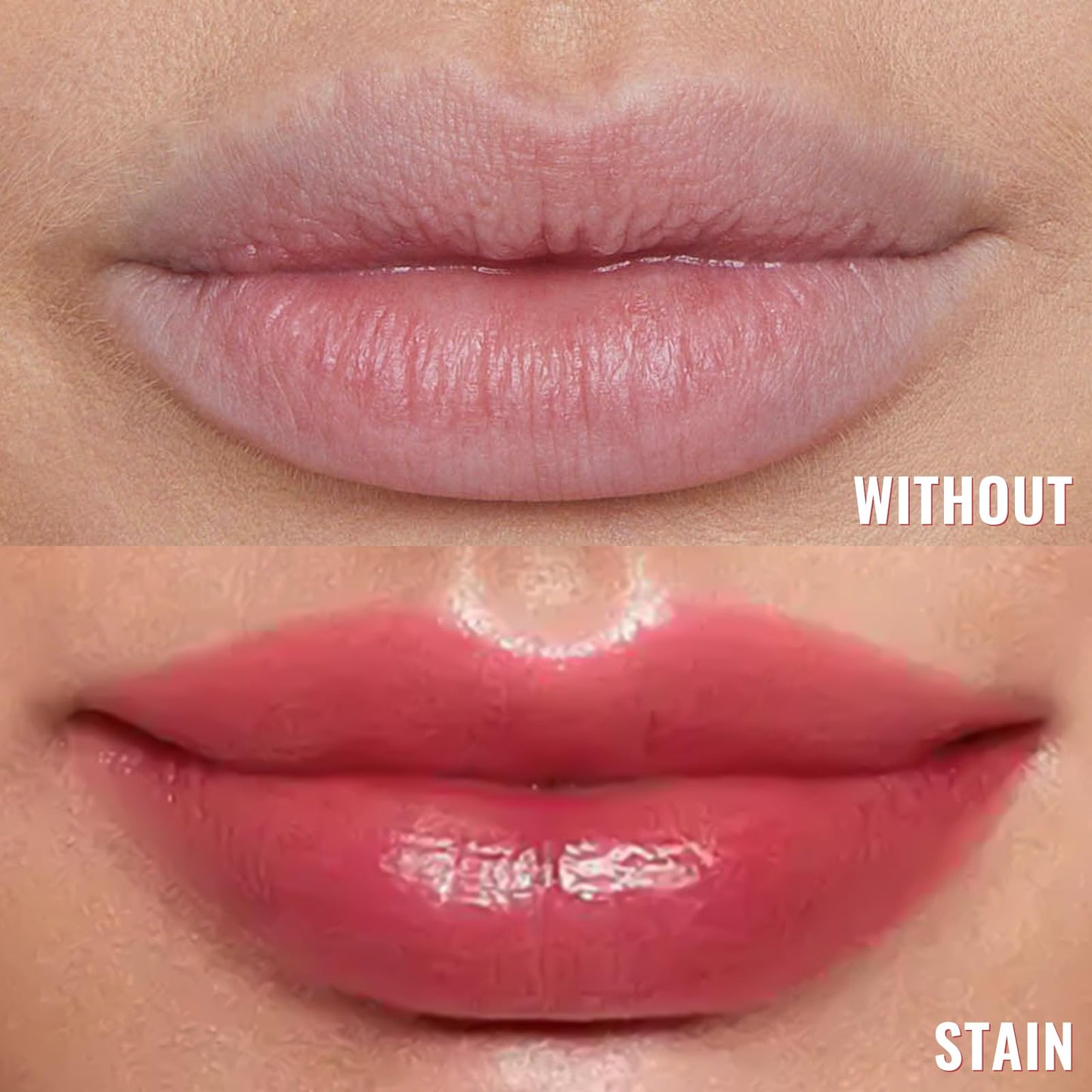 Vevivia Beauty Lip Stain - Lip Liner Stain, Long Lasting Peel Off Lip Stain, Natural Peel Off Lip Liner Stain with Tweezer, Easy to Use, Waterproof, Smudge-proof, Transfer-proof, Nude Pink