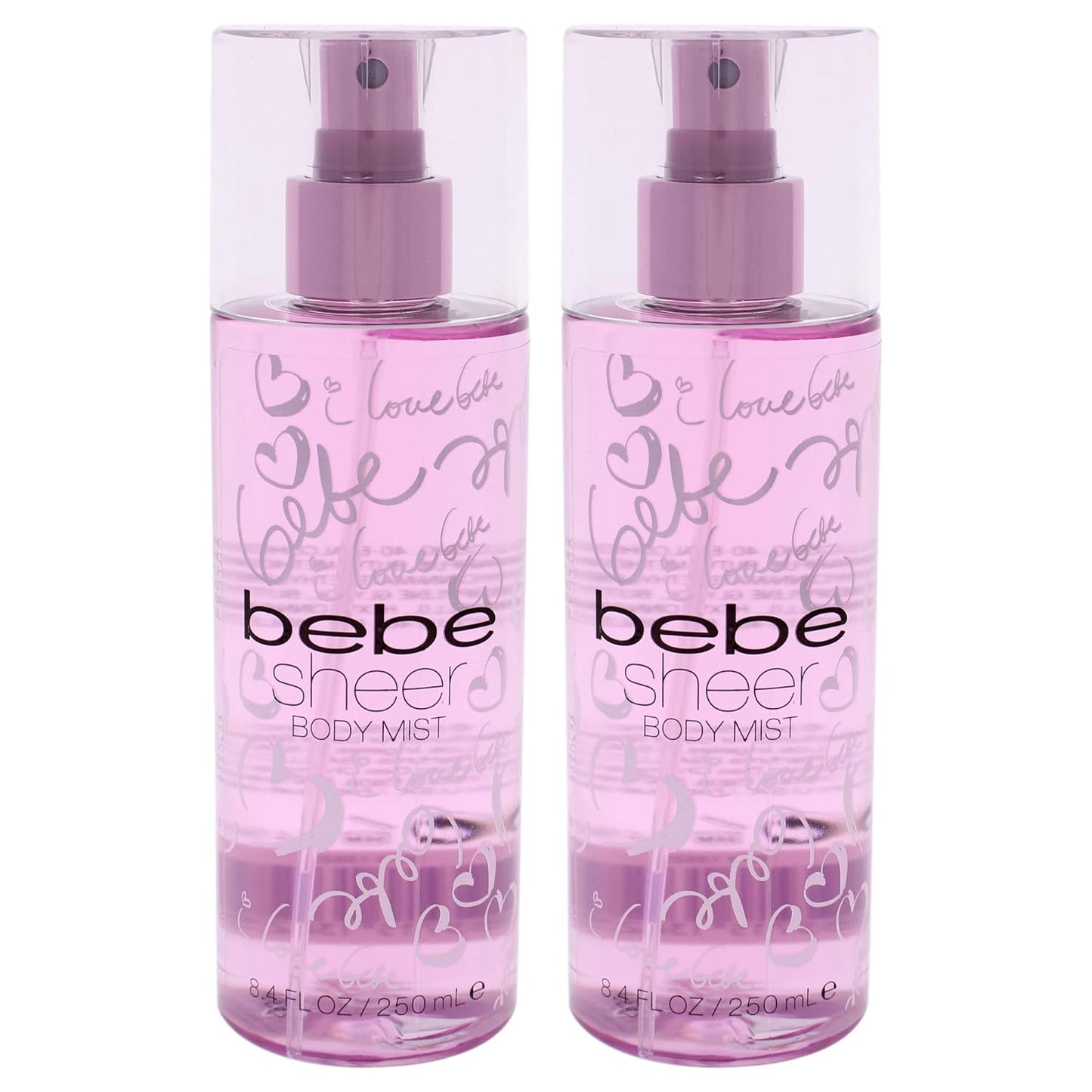 Bebe Sheer Body Mist - Sensual Women's Fragrance with Citrus & Peony | 8.4 oz Pack of 2