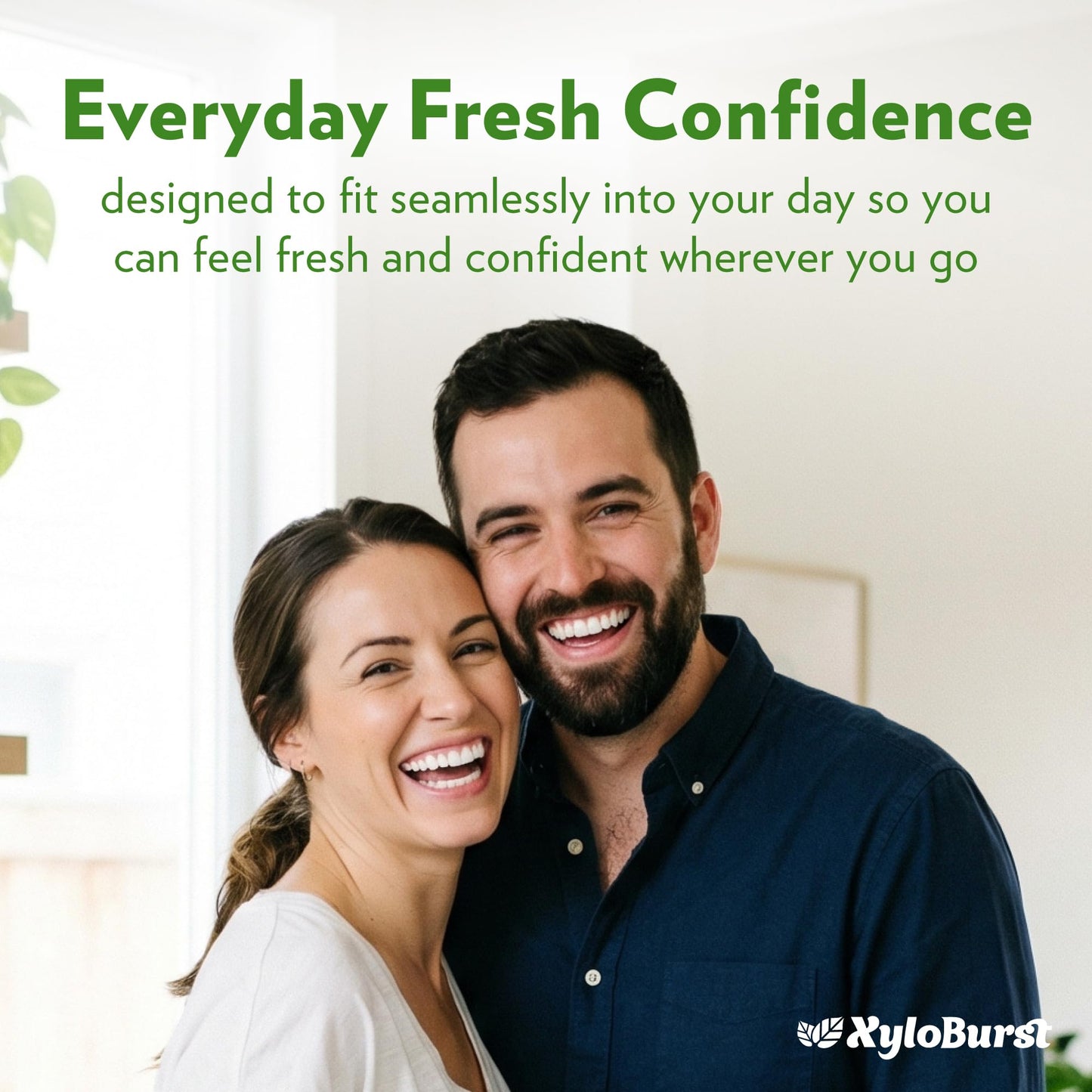 Xyloburst Xylitol Mouthwash, Natural Oral Rinse - Alcohol-Free & Fluoride-Free Mouth Wash, Non Toxic Xylitol Rinse for Fresh Breath, Fresh Mint Flavor, SLS Free, Sugar Free, 3-Pack