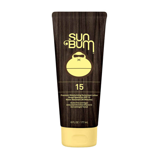 Sun Bum Original Moisturizing Sunscreen Lotion, SPF 15, 6 oz. Tube, 1 Count, Broad Spectrum UVA/UVB Protection, Paraben Free, Gluten Free, Vegan