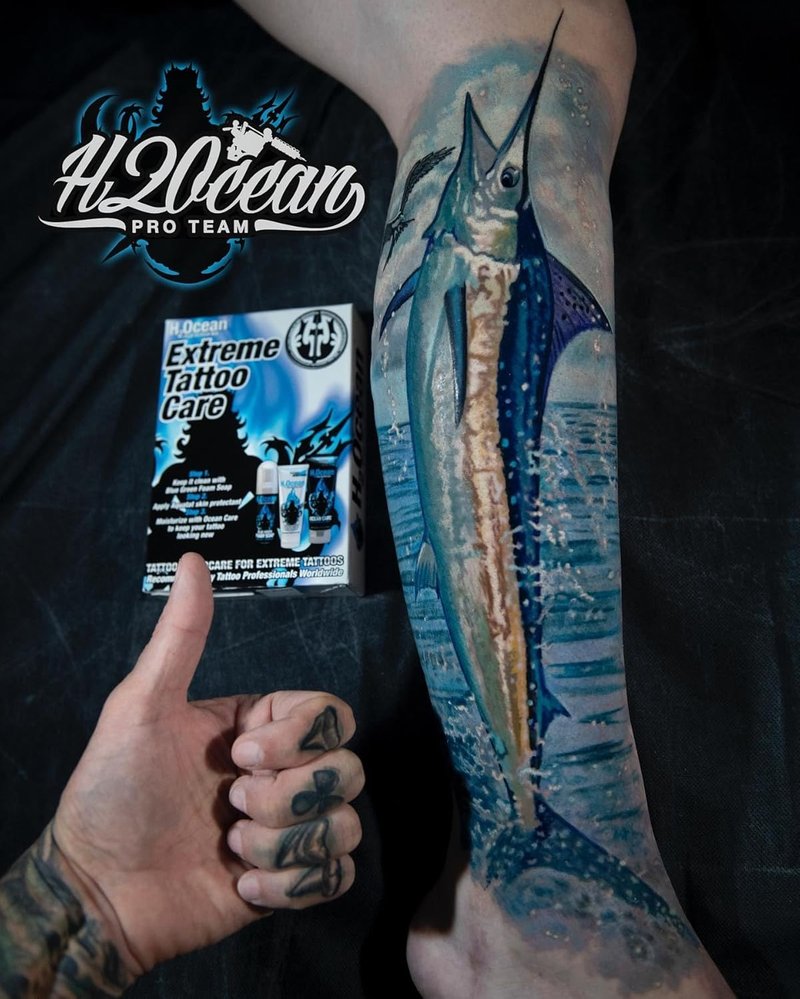 H2Ocean Extreme Tattoo Aftercare Kit | 3-Step Healing Set with Antibacterial Foam Soap, Moisturizing Cream & Ointment - Sea Mineral Enriched Formula for Vibrant Tattoos