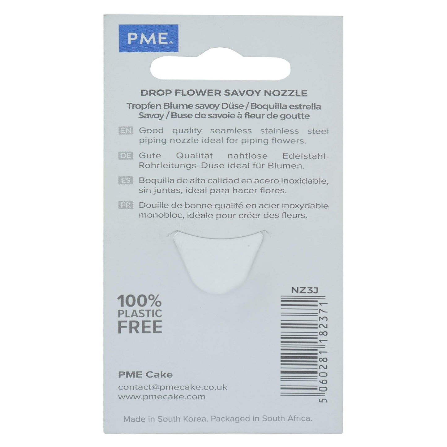 JEM Large Curved Star Savoy Piping Nozzle, Decorating Tip, no. 3J