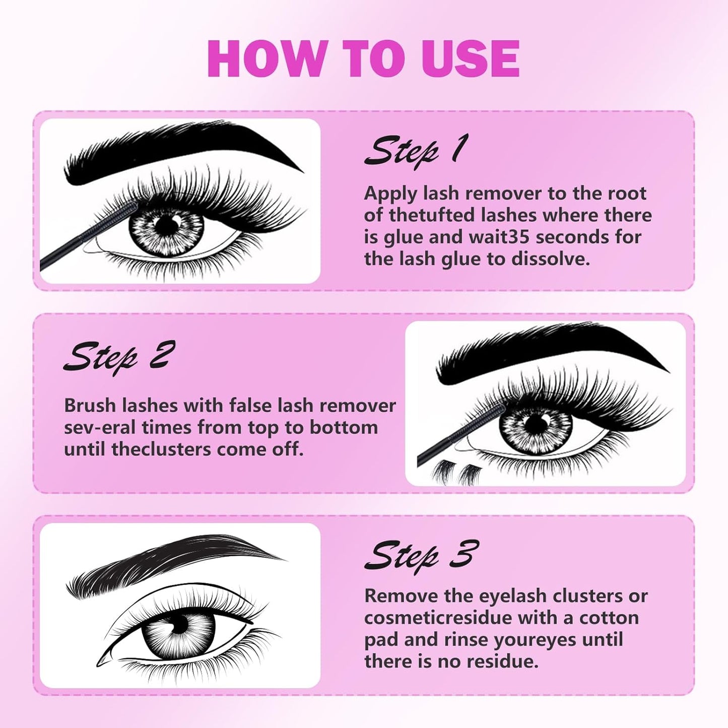Self-Adhesive Eyelashes Kit - 120PCS Reusable No-Glue Wispy Lashes | 10-13mm C Curl with Tweezers & Remover