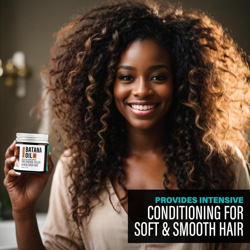 The-Mix-Up Roasted Batana Oil for Hair Growth Dr Sebi Organic - Authentic Batana Hair Mask from Honduras - Natural Hair Growth Product - Peppermint Mocha Scent - 4oz Jar