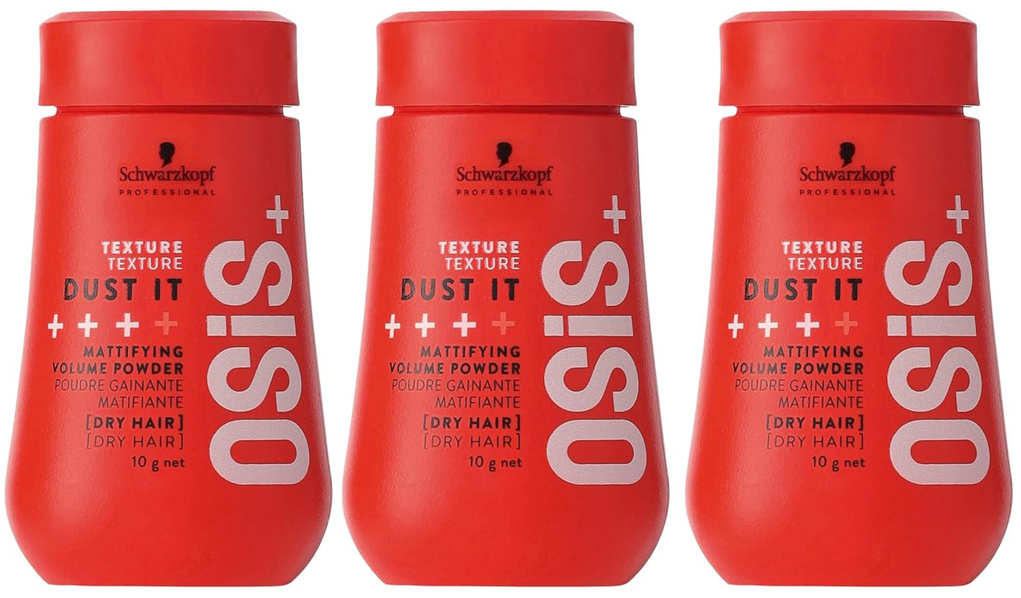 OSiS+ Dust It Volume Powder - Mattifying & Texturizing Hair Styling Powder | Strong Hold & Control