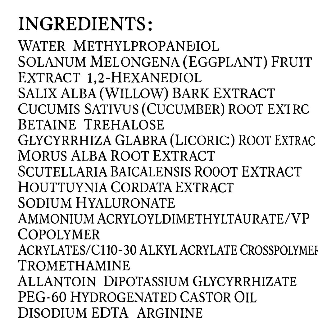 Korean Calming Balance Cream – Lightweight Soothing Gel Cream for Sensitive Skin, Natural Herbal Extracts, Deep Hydration & Redness Relief – 50ml (1.69 fl. oz.)