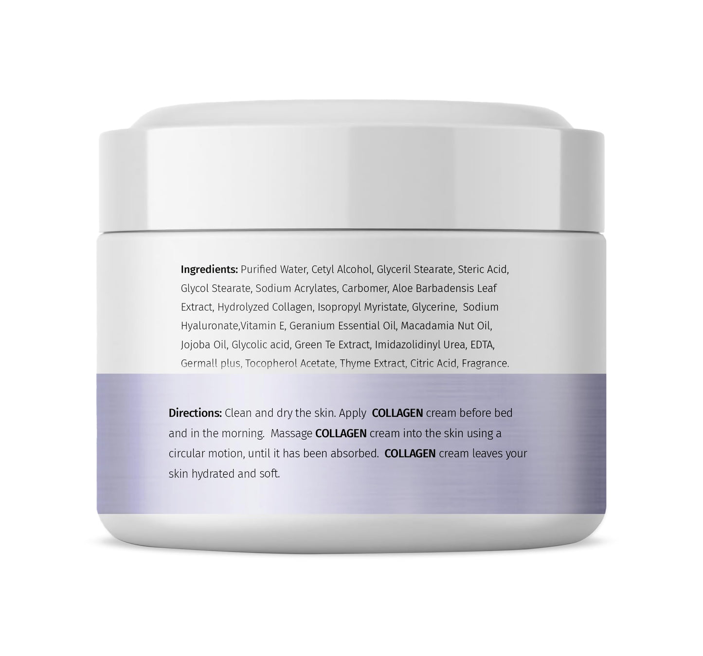 Collagen Face Moisturizer, Ultra Moisturizing Cream for Face, Body & Hands, 24 hours Moisturization, Avoids Wrinkles & Improves the Firmness and Elasticity of the Skin - 120 ml - Pack of 1