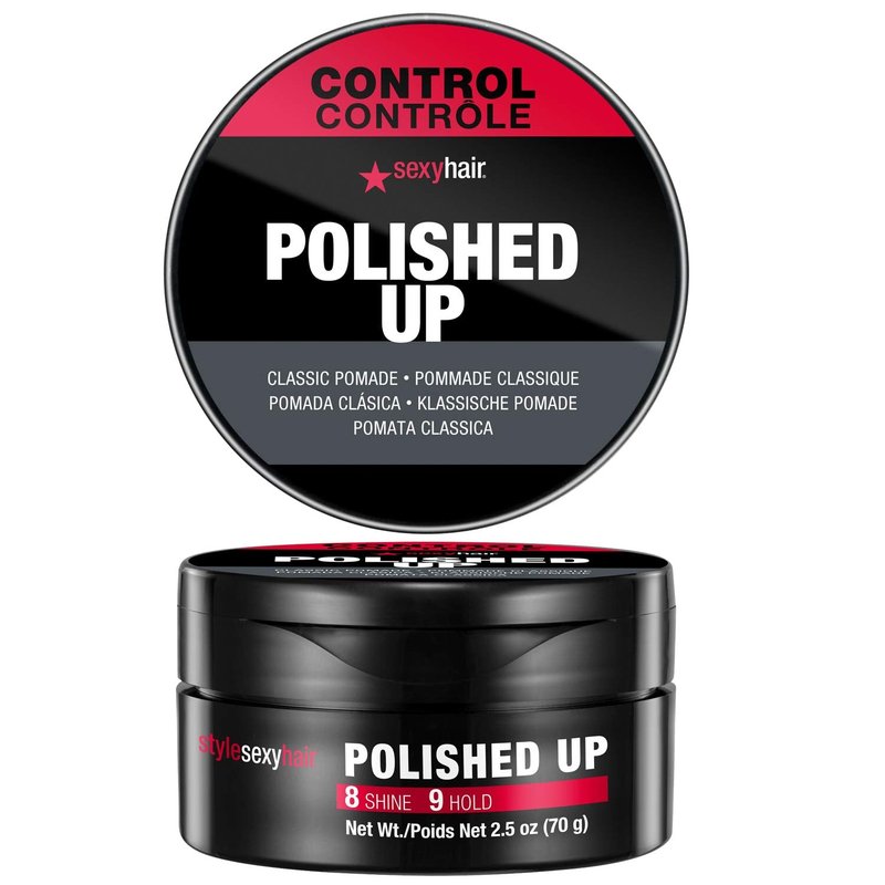 SexyHair Polished Up Pomade - Classic Shine & Easy Wash Out | Perfect for Sleek Styles
