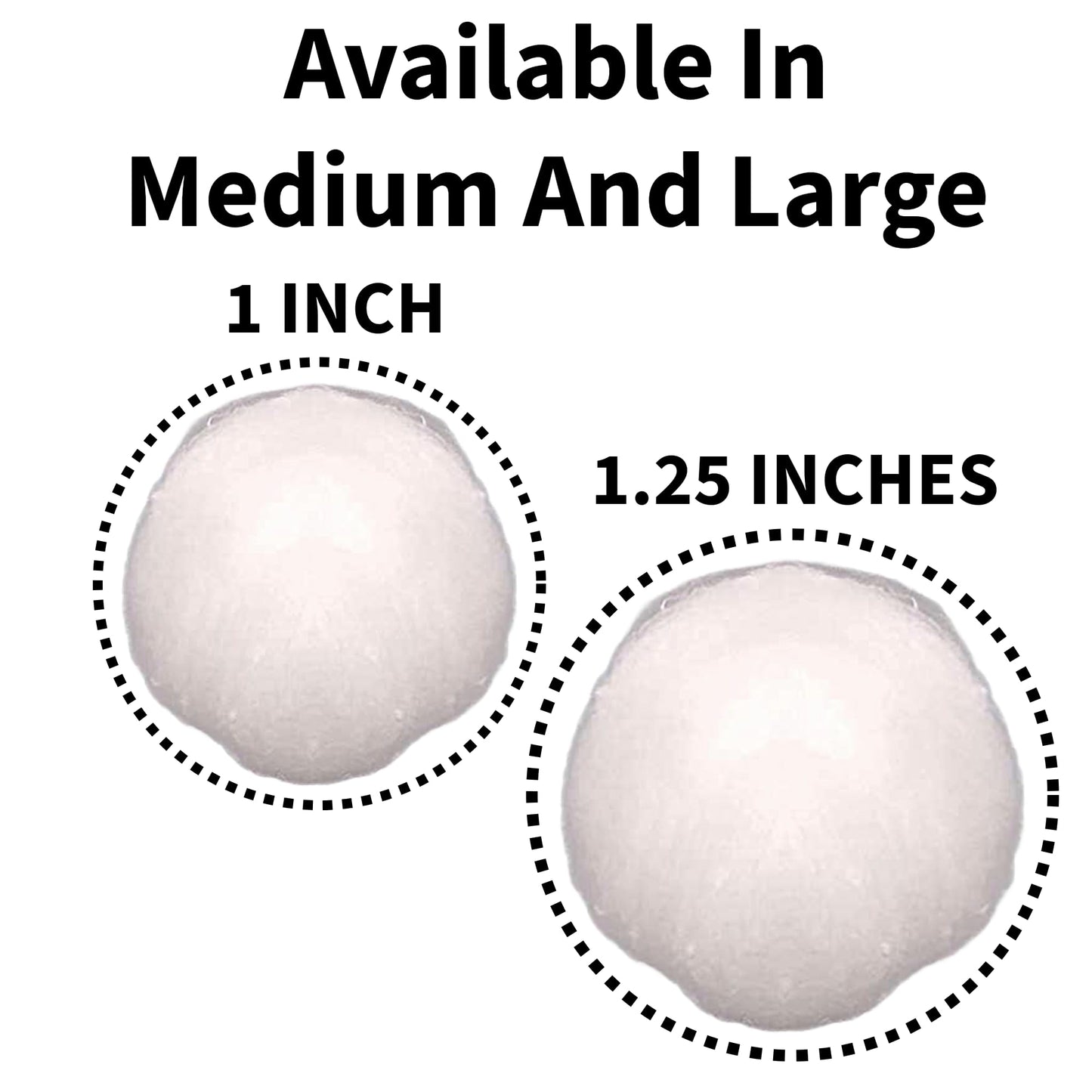 Vakly Cotton Balls 1 inch Medium (2000 Pack) – 100% Cotton Soft Absorbent Non-Sterile Balls for Makeup Removal, Nail Polish, Skincare, First Aid & Crafts
