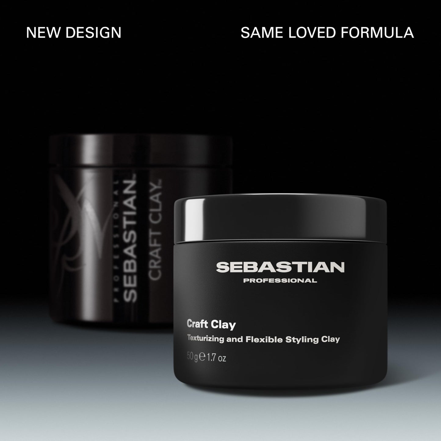 Sebastian Professional Styling Craft Clay | Remoldable Texturizing Hair Styling Clay for Natural Hold | 1.7 oz | Packaging May Vary