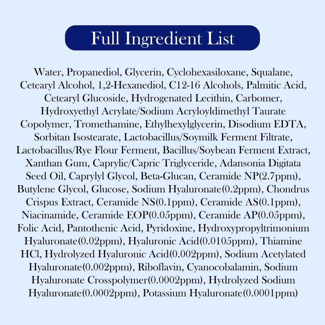 RAVIEL Biome 8X Hyaluronic Cream – Deep Moisture Glow Cream with 5X Ceramide for Inner Hydration, Skin Firmness & Pore-Less Finish, Korean Skincare, 80ml,2.70 fl oz