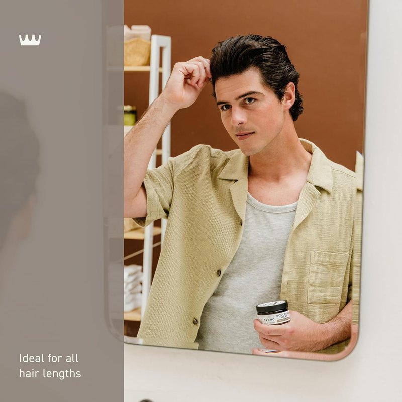 Cremo Men's Hair Clay - Premium Sculpting Clay for High Hold & Matte Finish | 4 Oz (Pack of 2)