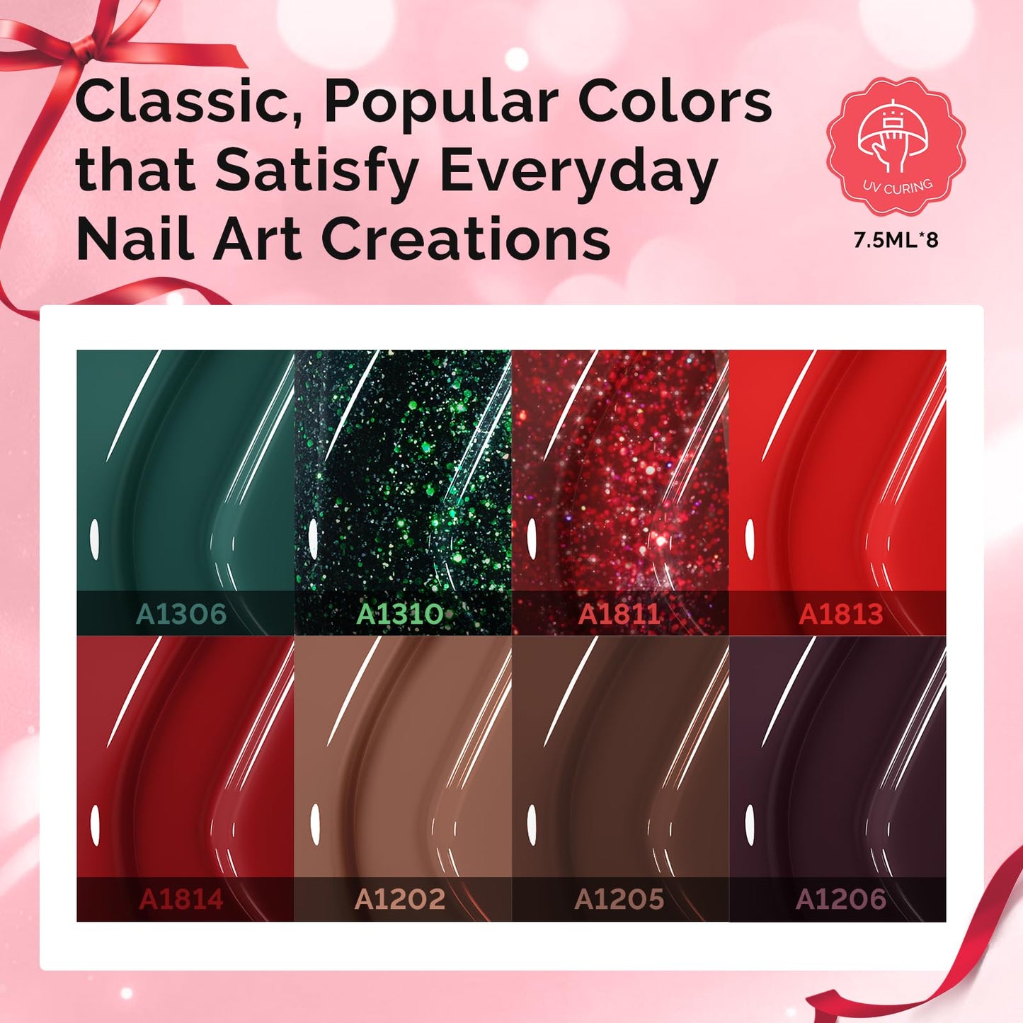 MelodySusie Gel Nail Polish Kit with UV Light P-PLUS30F