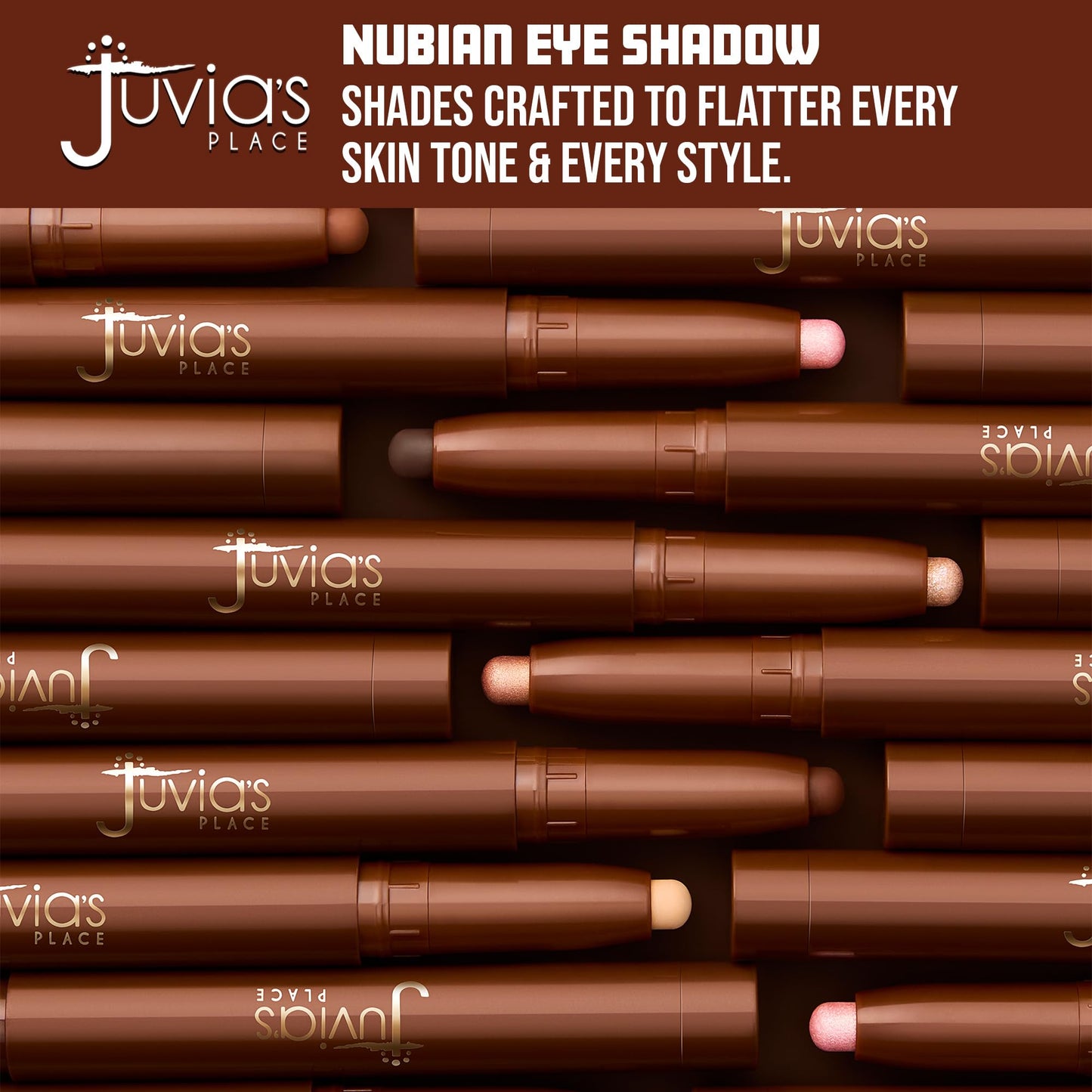 Juvia's Place Nubian Eyeshadow Stick Shimmer - Casablanca - Waterproof, Buildable Eye Shadow Stick for Women - Long-Lasting, Crease-Proof, Easy Blendable Cream Eyeshadow for Day & Night Look