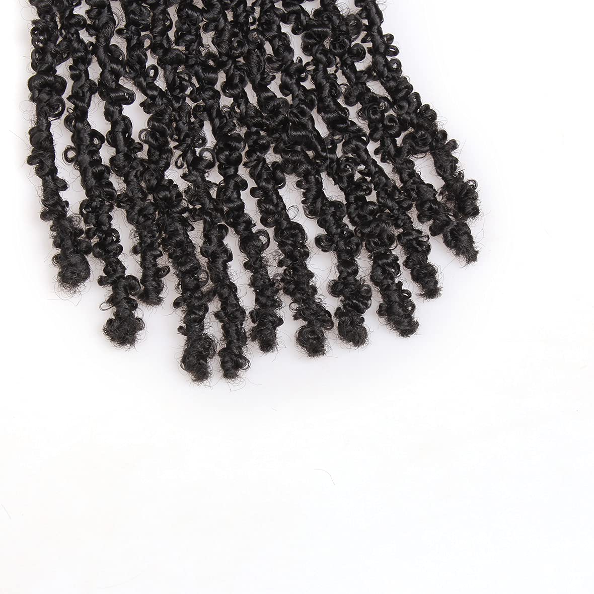 Beverlee Butterfly Short Bob Faux Locs Crochet Braids Pre-twisted Soft Locs Hair for Women #1B
