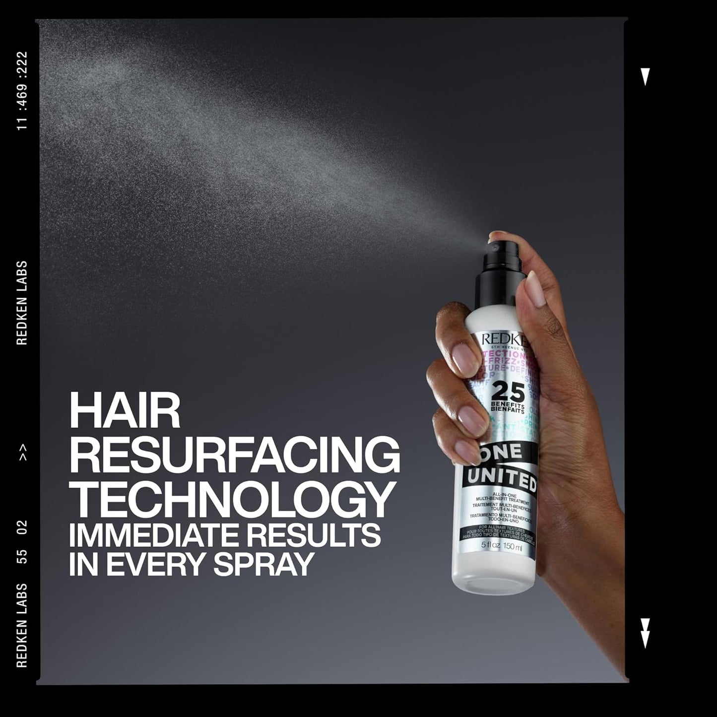 Redken One United Leave-In Conditioner - Multi-Benefit Hair Treatment, Heat Protectant & Detangler Spray | Paraben-Free