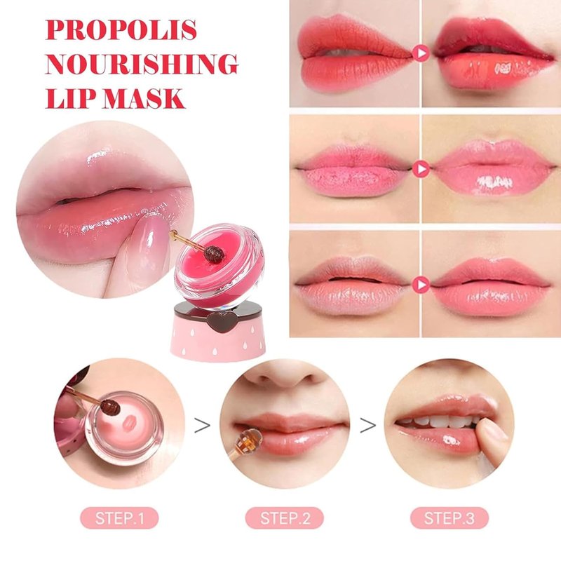 Bee Lip Balm Set - 9 PCS Honey Pot Moisturizing Lip Mask | Perfect Gift for Mother's Day, Birthdays & Teachers