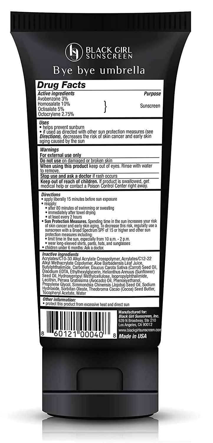 Bissport BlackGirlSunscreen SPF 30 Sunscreen - Made by Women of Color for People of Color - 3 FL OZ