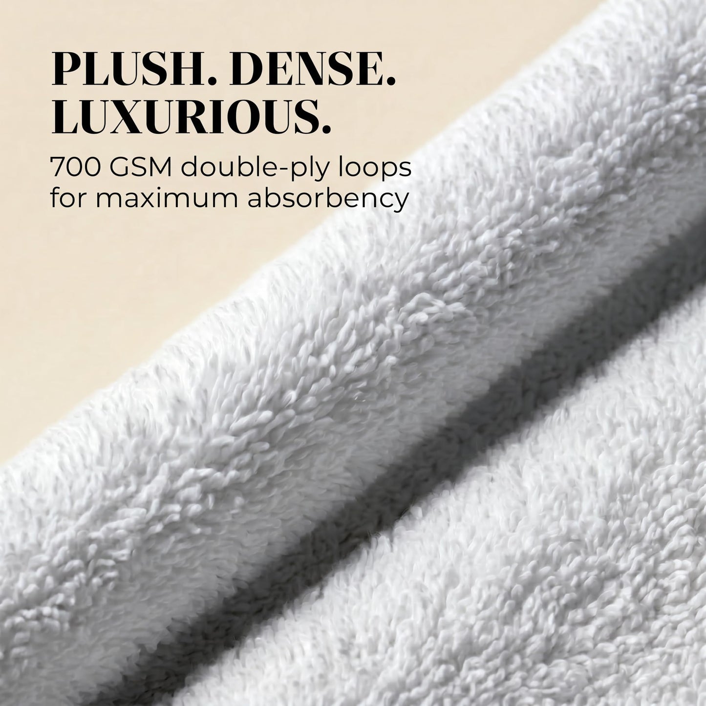 TOWELTIQUE Organic Cotton Wash Cloths, Feather-Touch, 12 Pack – Light Gray
